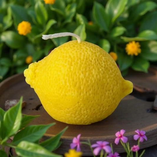 Lumânare Handmade Parfumată Lămâie Fresh 70g – Ceară Naturală Handmade