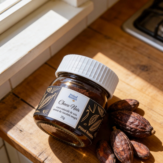 Lumânare Handmade Parfumată Choco Noir – Aromă de Ciocolată Neagră, 25g