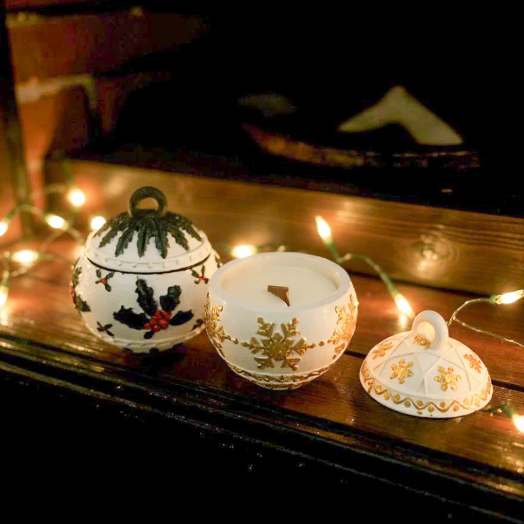 Lumânare handmade globuleț parfumat mosc 45G Melted Moments