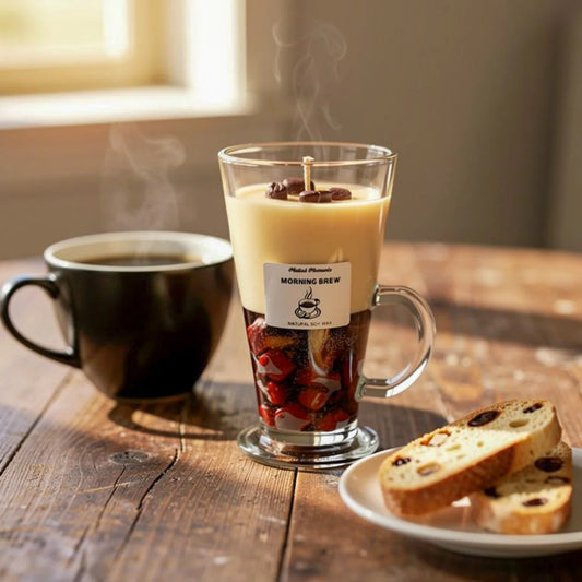 Lumânare Handmade Parfumată Cappuccino – 200g Ceară Naturală & Aromă Cafea