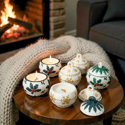 Lumânare handmade globuleț parfumat mosc 45G Melted Moments