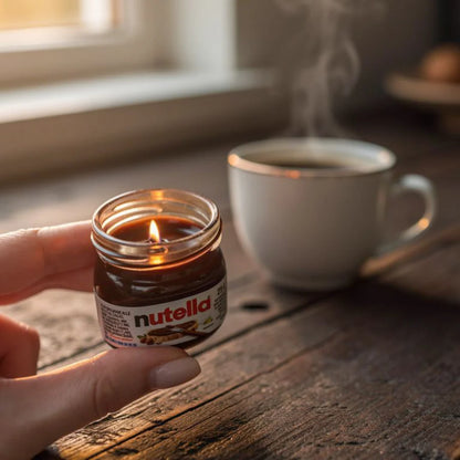 Lumânare Handmade Parfumată Nutella – Aromă de Ciocolată, 25g Handmade