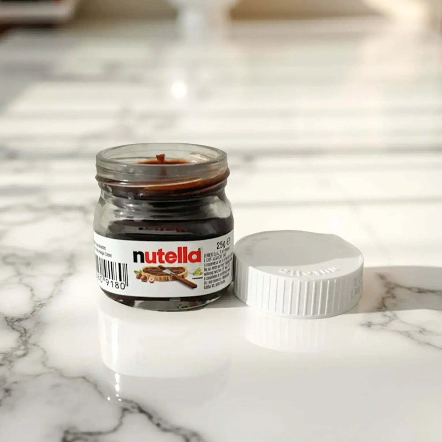 Lumânare Parfumată Nutella – Aromă de Ciocolată, 25g Handmade