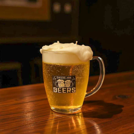 Lumânare Handmade Parfumată Pahar de Bere – Design Inedit – 320g