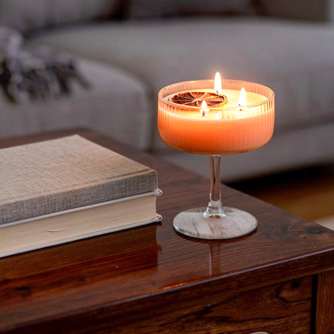 Lumânare Handmade Parfumată Pornstar Martini – Ceară de Soia 200g Handmade