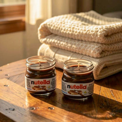 Lumânare Handmade Parfumată Nutella – Aromă de Ciocolată, 25g Handmade