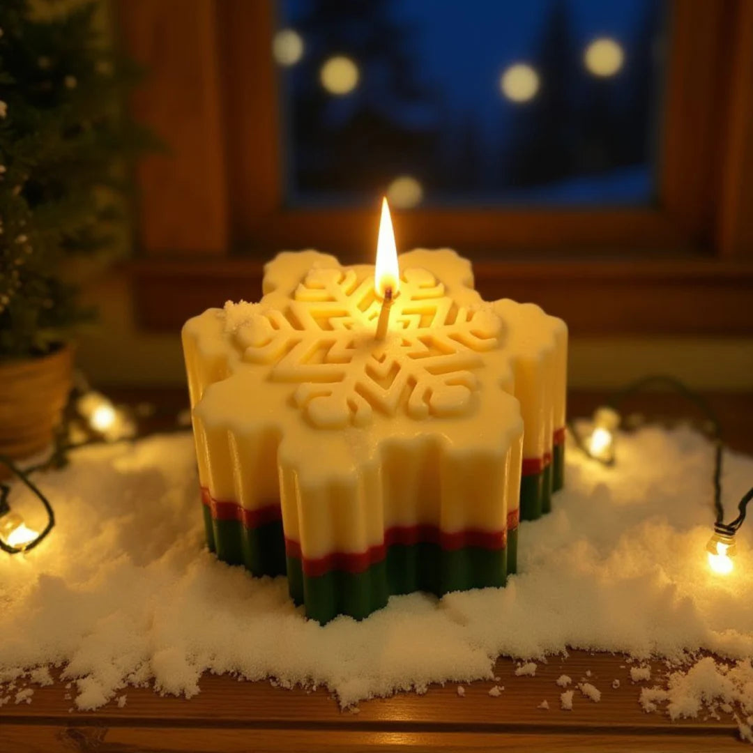 lumânare handmade parfumată Magic Snowflake 100g Melted Moments