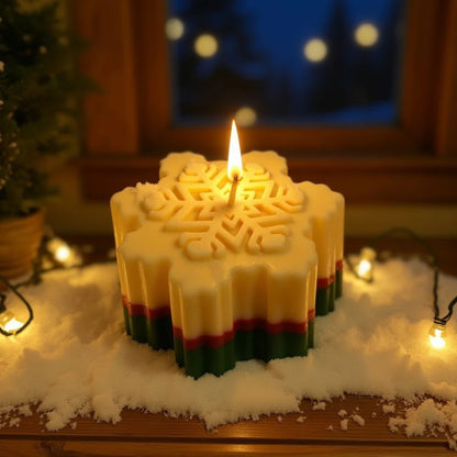 lumânare handmade parfumată Magic Snowflake 100g Melted Moments