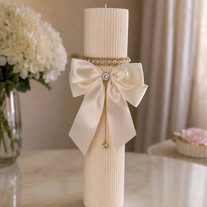 Lumânări elegante handmade Elise Pearl din ceară de soia